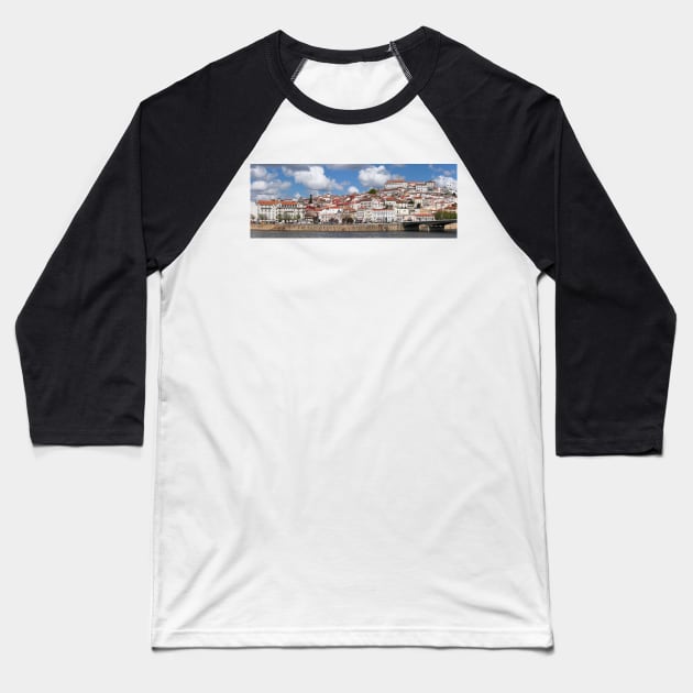 Old town, river, Mondego, Coimbra, Portugal, city Baseball T-Shirt by Kruegerfoto